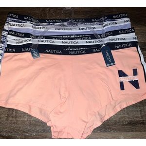 Nautica Women’s Plus Size Boyshort Panties 2X, 5 Pack New with tags